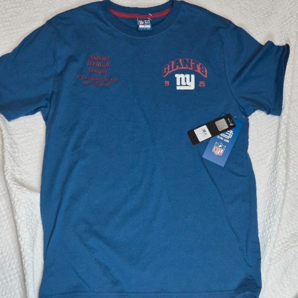 NFL New York Giants Ultra Game T Shirt Men's Med Royal Blue New‎